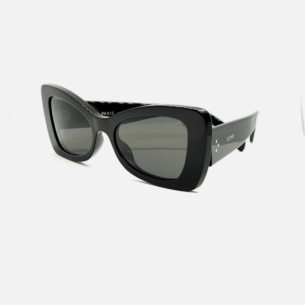 Celine Black Angular Sunglasses Bold Design